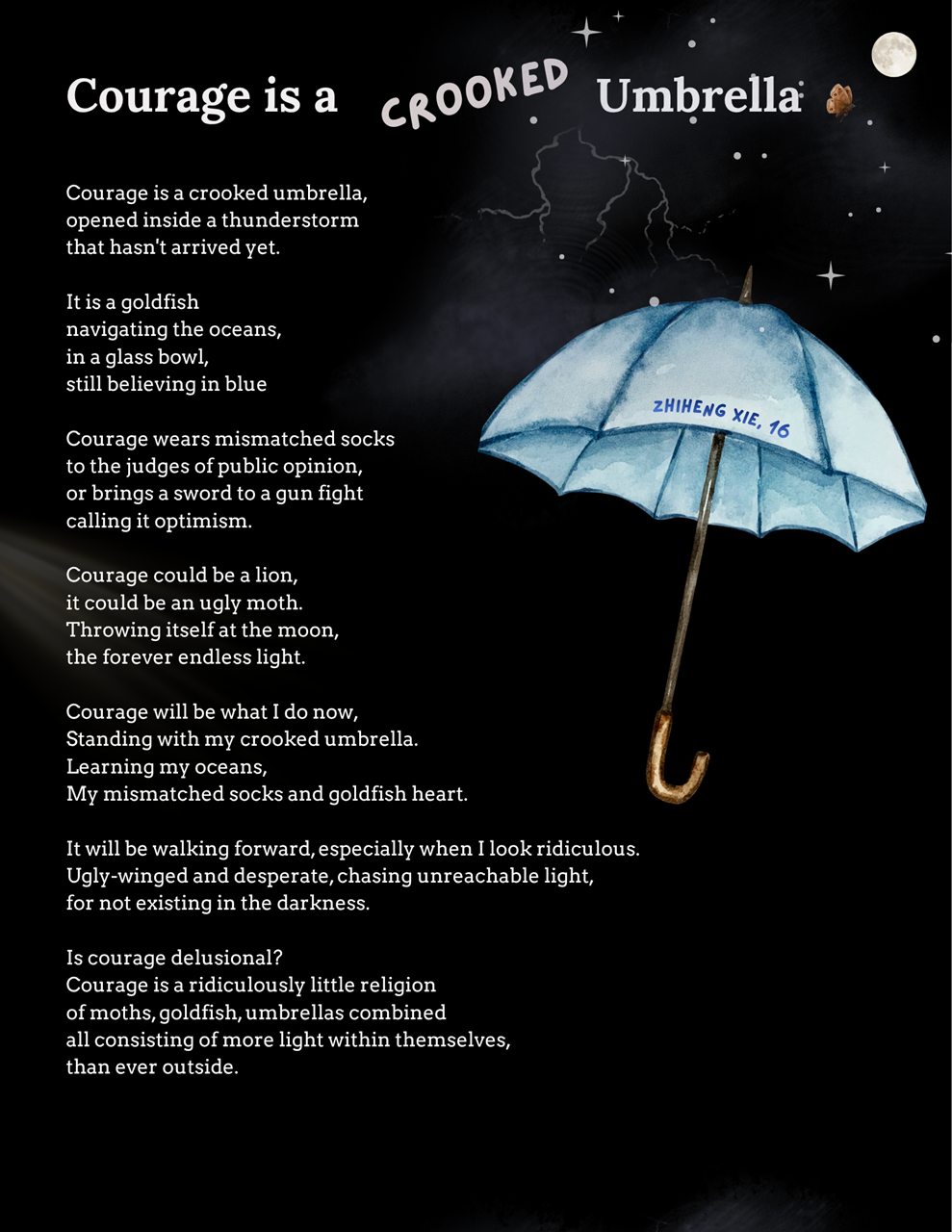 Picture of Courage is a Crooked Umbrella