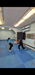 Lia learning front kicks