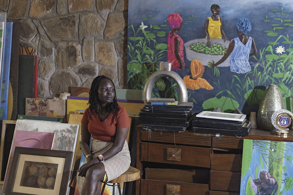 Picture of While conflict persists in South Sudan, her home is where the art is