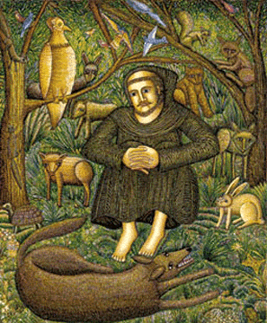 illustration de  St François par John August Swanson