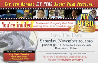 2010 MY HERO Short Film Festival Invitation