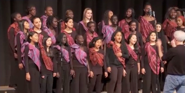 The Pihcintu Chorus sing 'A Song for Malala'