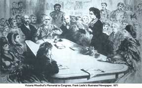 Victoria Woodhull's Memorial to Congress, Frank Leslie's Illustrated Newspaper, 1871
