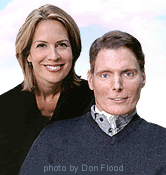 Christopher Reeve with his wife, Dana.