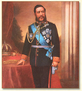 King Kalakaua (Painting by William Cogswell) (http://www.iolanipalace.org/) 
