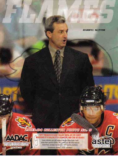 My dad coaching the Calgary Flames (Calgary Flames Hockey Club)
