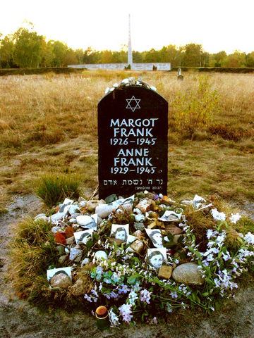 A memorial of Anne Frank, and her sister Margot (http://en.wikipedia.org/wiki/Anne_Frank)