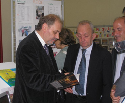 Giuseppe and former Italian Minister of Education DeMauro