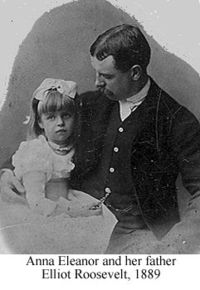 Eleanor Roosevelt and her father Elliot Roosevelt (http://en.wikipedia.org/wiki/Eleanor_Roosevelt)