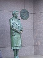 Statue of Eleanor Roosevelt at Washington D.C. me (http://en.wikipedia.org/wiki/Eleanor_Roosevelt)