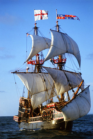 Sir Francis Drake's Ship (http://images.encarta.msn.com/<br>xrefmedia/sharemed/targets/images/pho/00127/00127e2e.jpg)