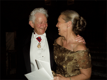 Leon and Ellen Lederman enjoy a Nobel event. ((Thanks to Leon Lederman for this photo.))