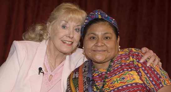 Betty Williams and Rigoberta Menchu Tum<br>(www.peacejam.org)