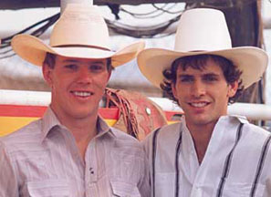 Lane Frost and his best friend Tuff Hedeman