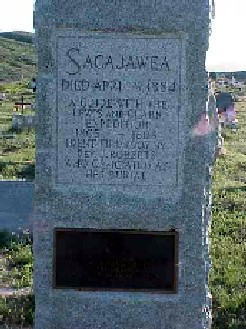 Sacajawea's Grave Site in Wyoming (Wikipedia)