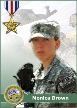 Monica Brown (http://www.defenselink.mil/heroes/profiles/brownM.html) .