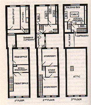 anne frank annex map