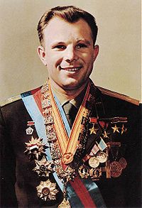 Yuri Gagarin (http://en.wikipedia.org/wiki/Yuri_Gagarin)