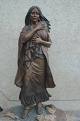 Statue of Sacajawea and her son Jean. 