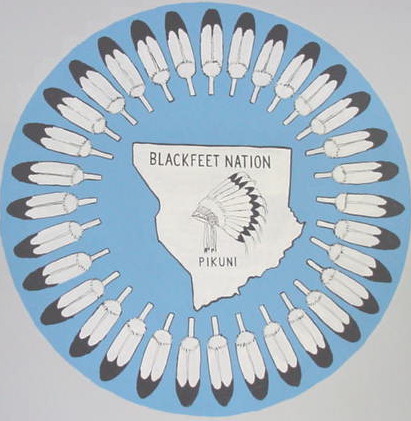 The Blackfeet Tribe's Flag. (http://www.arizonanativenet.com/images/nativeNations/seals/blackfeet.jpg)