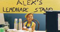 Alexandra at her lemonade stand. (http://www.alexslemonade.org/slideshow)
