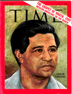 On the cover of Time Magazine (http://btx3.wordpress.com/2009/07/19/new-jim-crow-conservative-try-to-remove-cesar-chavez-and-thurgood-marshall-from-history-books/)