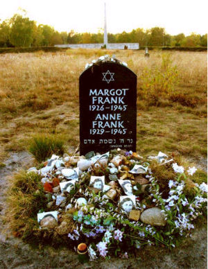Anne Frank and her sister, Margot Frank's grave (http://hiram7.wordpress.com/2007/03/page/2/)