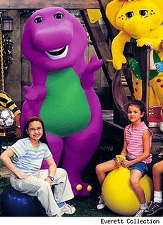 Selena and Demi on Barney 