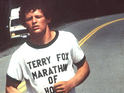 This is terry fox running for hope