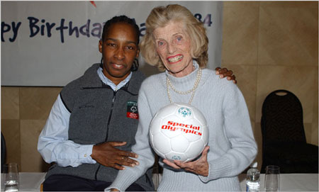 Loretta with Eunice Kennedy Shriver (<i>Special Olympics</i>)