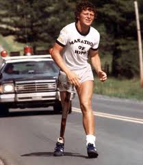 This is Terry Fox during The marathon of hope (http://www.google.ca/images?hl=en&source=imghp&biw=1436&bih=699&q=terry+fox&gbv=2&aq=f&aqi=g10&aql=&oq=&gs_rfai=)