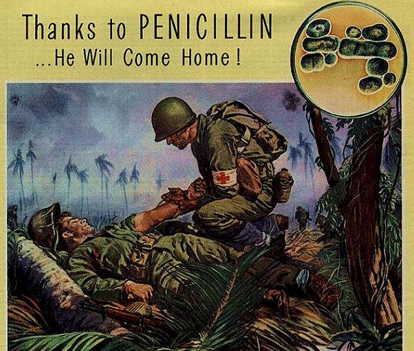 Penicillin (http://www.clemson.edu/caah/history/facultypages/PamMack/lec122sts/cowan13.html)