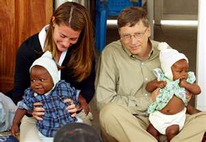 Bill and Melinda Gates  (http://www.nytimes.com/imagepages/2007/01/14/us/14foundationCA02ready.html)