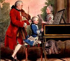 Young Mozart on Europe tour with father and siste (http://www.hoasm.org/XIIC/MozartL.html)