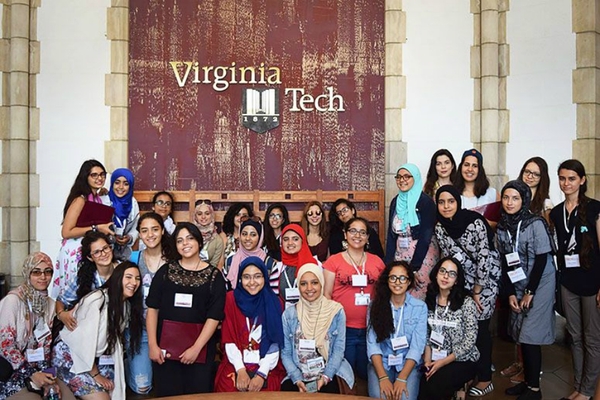 The US State Department and Legacy International are hosting 27 tech-savvy teenage girls from the Middle East and North Africa in an exchange program called TechGirls. <p>Courtesy of StateDeptTechGirls/Facebook