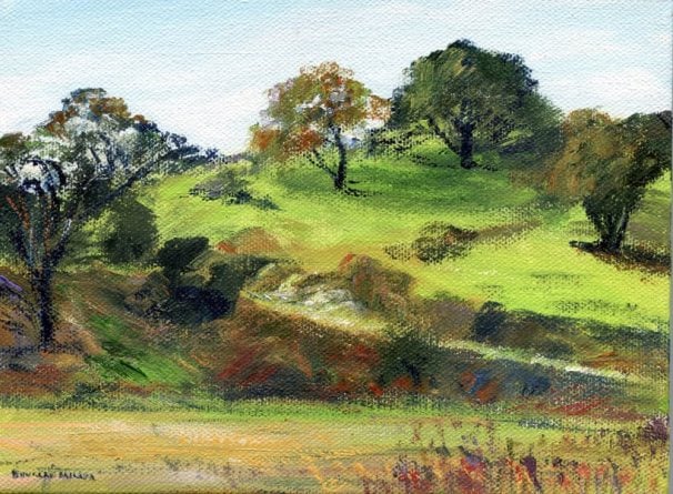 <b>Canyon Oaks, Laguna Canyon (Art by Doug Miller)</b>