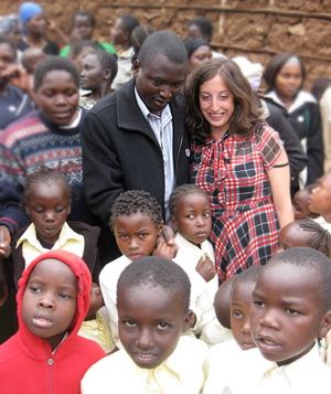 Kennedy Odede and Jennifer Posner (http://newsletter.blogs.wesleyan.edu/2010/04/06/students-to-create-health-care-clinic-in-kenya-slum/)