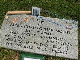 Jared Monti's grave site (flickr.com)