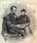 Abraham Lincoln teaching his son (http://www.sonofthesouth.net/leefoundation/civil-war/1865/president-abraham-lincoln-abe.jpg)