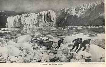 The James Caird landing at South Georgia <br>(http://www.ask.com/wiki/James_Caird_(boat))