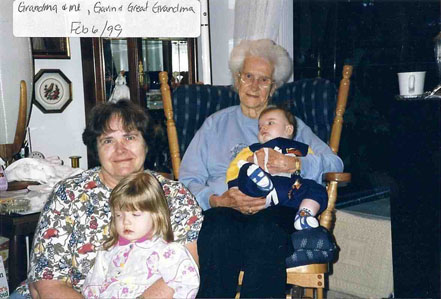 Me and Grandma, my brother and Camilla Wick (Family Photo)