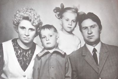 A small Andrej with his family (Family album (photo from family album))