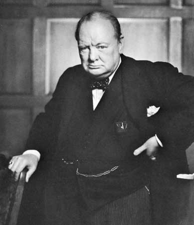 Winston Churchill (Encyclopedia Britannica (photographed by Yousuf Karsh))