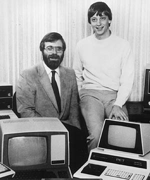 Bill Gates and Paul Allen (http://www.stuff.co.nz/technology/it-telcos/506631/Microsoft-says-bye-bye-to-Bill-Gates ())