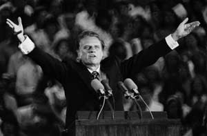 Bill Graham Speaking during Crusades (http://www.pbs.org/godinamerica/people/billy-graham.html)