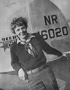 Here is Amelia in front of her plane<br> (hometown.aol.com/robinjoan3/aeimage.htm)