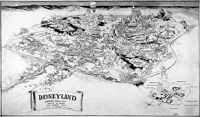 Early map of Disneyland (www.disneyhistoryinstitute.com ())