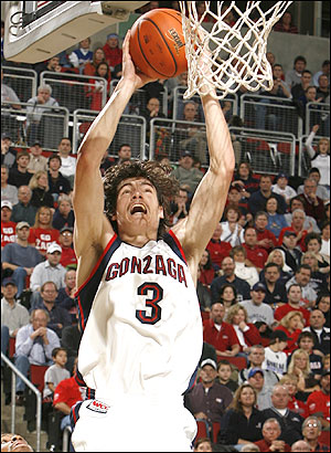 Adam Morrison with a slam dunk. (Google)