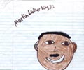 A portrait of Martin Luther King, Jr. by Desiree (I drew this picture.)