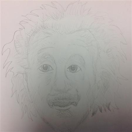 A sketch of Albert Einstein (the Internet (Edgar Briceno))